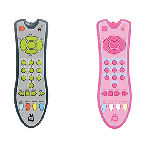 Uokoki Juguetes para bebés Música TV Control Remoto Juguetes educativos tempranos Niños Controlador eléctrico Máquina de Aprendizaje Regalo de Juguete