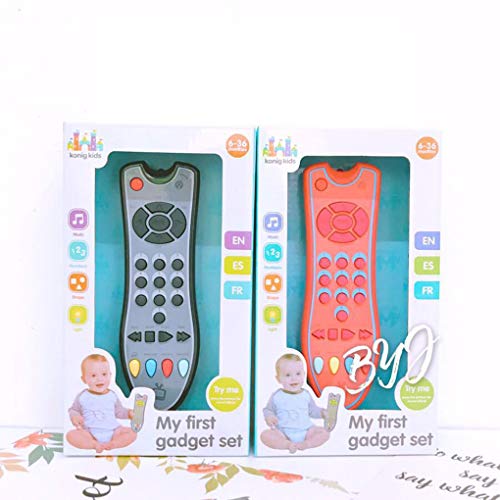 Uokoki Juguetes para bebés Música TV Control Remoto Juguetes educativos tempranos Niños Controlador eléctrico Máquina de Aprendizaje Regalo de Juguete