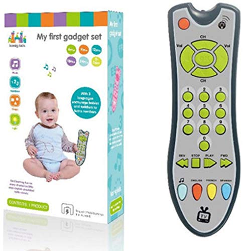 Uokoki Juguetes para bebés Música TV Control Remoto Juguetes educativos tempranos Niños Controlador eléctrico Máquina de Aprendizaje Regalo de Juguete