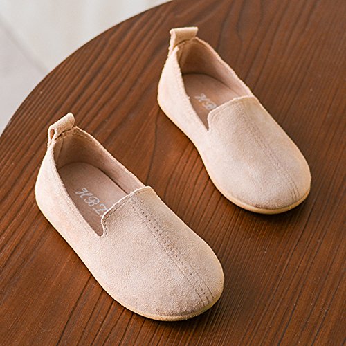 VECDY Zapatos Bebe Niña, Moda Suave Zapatos 2019 Suave Suela Bebé Niño Chicas Color Sólido Casual Zapatos De Cuero Pricness Sandalias Deportivas Zapatos De Verano para Infantil (Beige,26)