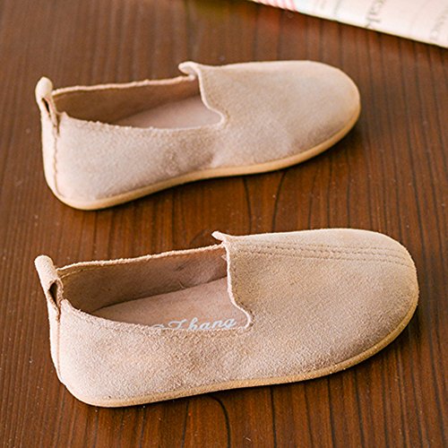 VECDY Zapatos Bebe Niña, Moda Suave Zapatos 2019 Suave Suela Bebé Niño Chicas Color Sólido Casual Zapatos De Cuero Pricness Sandalias Deportivas Zapatos De Verano para Infantil (Beige,26)