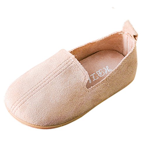 VECDY Zapatos Bebe Niña, Moda Suave Zapatos 2019 Suave Suela Bebé Niño Chicas Color Sólido Casual Zapatos De Cuero Pricness Sandalias Deportivas Zapatos De Verano para Infantil (Beige,26)