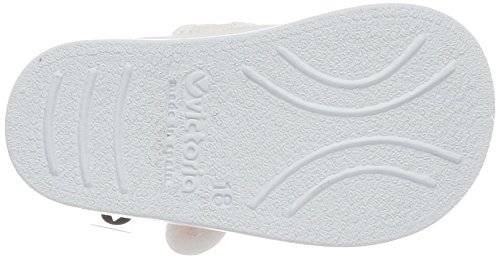 Victoria Mercedes Velcro Lona, Zapatillas Unisex bebé, Blanco, 19 EU