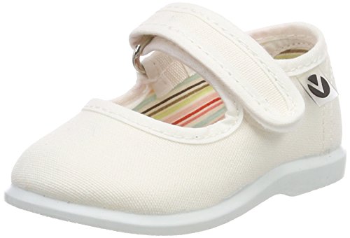 Victoria Mercedes Velcro Lona, Zapatillas Unisex bebé, Blanco, 19 EU