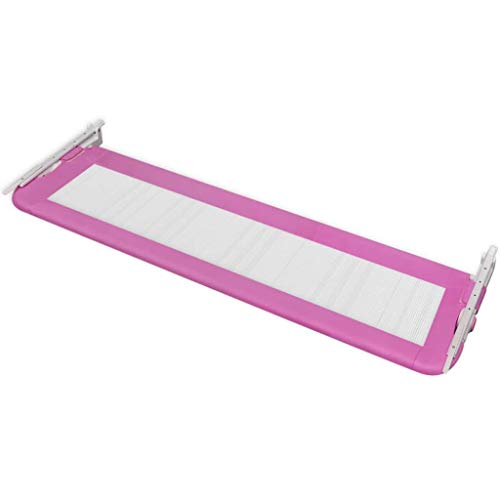 vidaXL 2x Barras de Seguridad para Cama Niño Rosa 150x42 cm Barrera Infantil