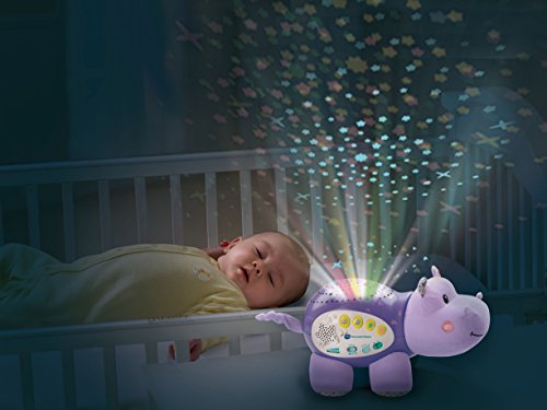 VTech Baby - Proyector Musical POPI estrellitas, Color púrpura, versión Alemana