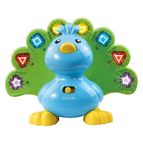 VTech- Pavo Real Formas y Colores Mascota interactiva con luces canciones y melodías. (3480-525822) , color/modelo surtido