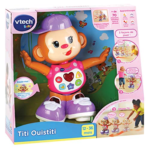 VTech Titi Ouistiti Rose Chica - Juegos educativos (AA, 400 mm, 150 mm, 381 mm, 1,21 kg)