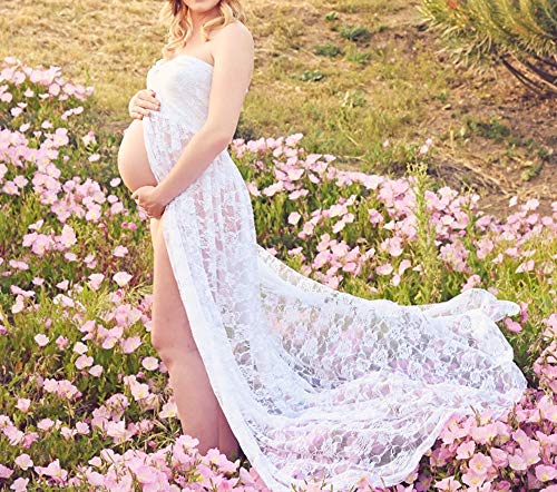 Wamvp Mujer Embarazada Largos Vestido de Fiesta Faldas Fotográficas de Maternidad Apoyos De Fotografía Vestidos de Maternidad