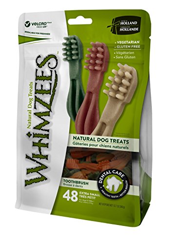 WHIMZEES Snack Cepillo Dental para Perro, XS - 48 Bolsa