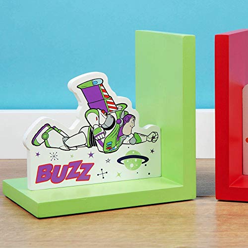 Widdop Disney Pixar Toy Story 4 Buzz Lightyear y Woody Sujetalibros para dormitorio infantil DI621