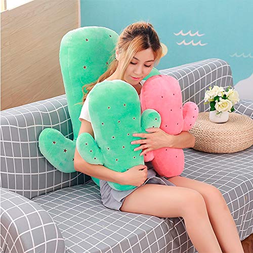 wwwl Peluche 45-65 cm Serie de Juguete Tropical Relleno hogar sofá cojín Almohada Creativa Cactus niños cumpleaños Regalos Soft Cute 65cm Green