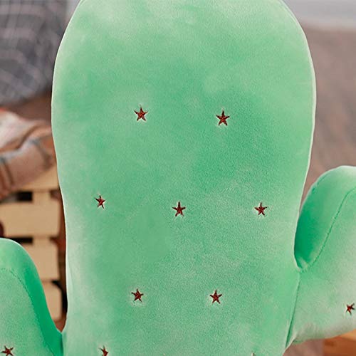 wwwl Peluche 45-65 cm Serie de Juguete Tropical Relleno hogar sofá cojín Almohada Creativa Cactus niños cumpleaños Regalos Soft Cute 65cm Green