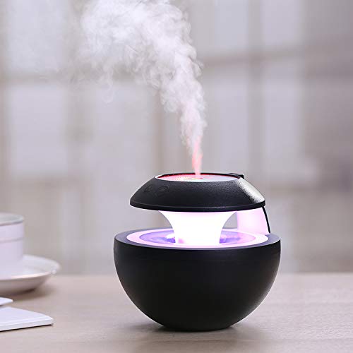 XCXDX Humidificador De Purificación De Aire con Luz De Proyección De 2 En 1 Noche, Luces De Colores Alimentadas por USB para Dormitorio, 400 ML