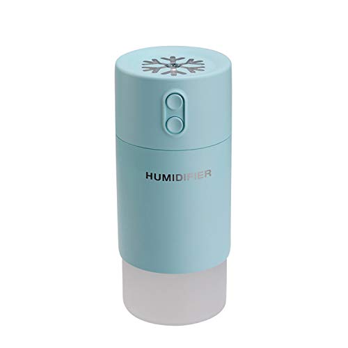 XCXDX Luz De La Noche De La Lámpara De Proyección del Copo De Nieve del Humidificador Silencioso 3 En 1, Puerto De Expansión USB, Humidificador De 400 ML