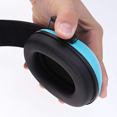 YeahiBaby - Auriculares de diadema con reducción de ruido para bebé, cancelación de ruido, color azul