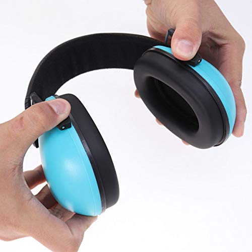 YeahiBaby - Auriculares de diadema con reducción de ruido para bebé, cancelación de ruido, color azul cielo