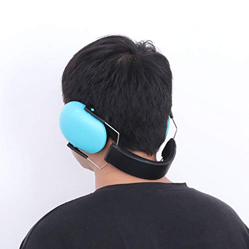 YeahiBaby - Auriculares de diadema con reducción de ruido para bebé, cancelación de ruido, color azul cielo