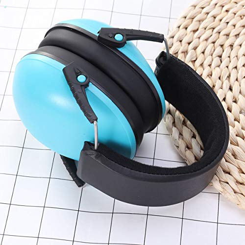 YeahiBaby - Auriculares de diadema con reducción de ruido para bebé, cancelación de ruido, color azul cielo