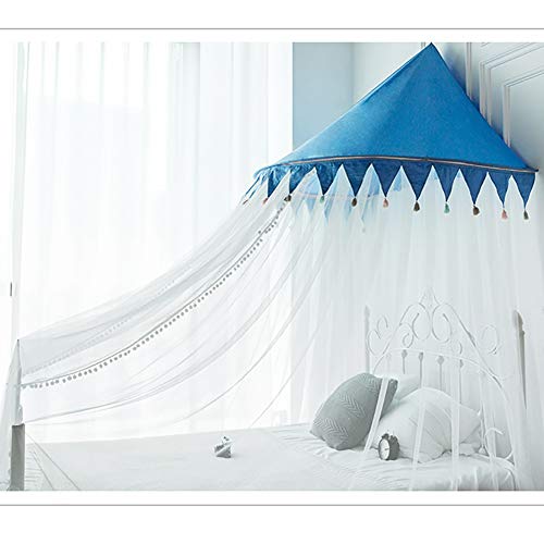 YNAYG mosquitera Princess Bed Canopy Lace Mosquitera, Cortina De Gasa Colgante Único Tienda Ropa De Cama Cúpula Redonda Mallas Cortinas Niños Niñas Decoración De La Habitación