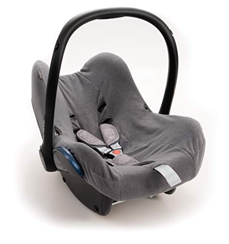 Zamboo Funda de Verano Maxicosi Cabriofix - Ajuste Perfecto Asiento de Coche Grupo 0+ Maxi-Cosi, transpirable y lavable a máquina - Gris