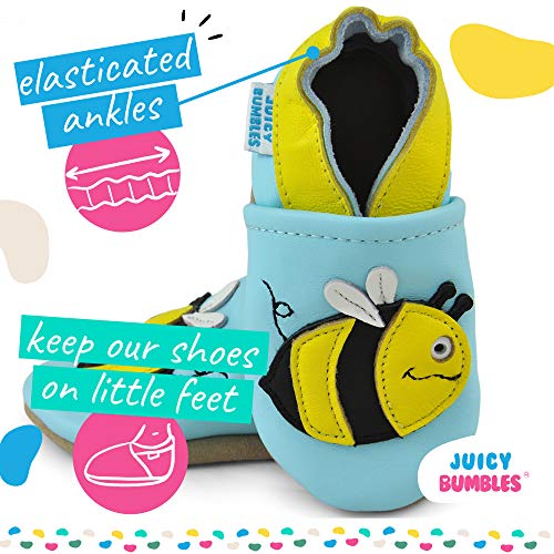 Zapatos Bebe Niña - Zapatillas Niña - Patucos Primeros Pasos - Abeja - 0-6 Meses