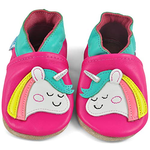 Zapatos Bebe Niña - Zapatillas Niña - Patucos Primeros Pasos - Unicornio 6-12 Meses