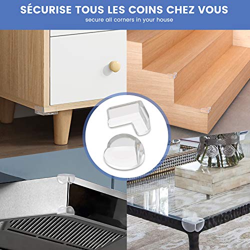 16PCS Protector de Esquinas Grande para Mesas y Muebles, Proteccion Transparente de Seguridad para Bebes y Niños