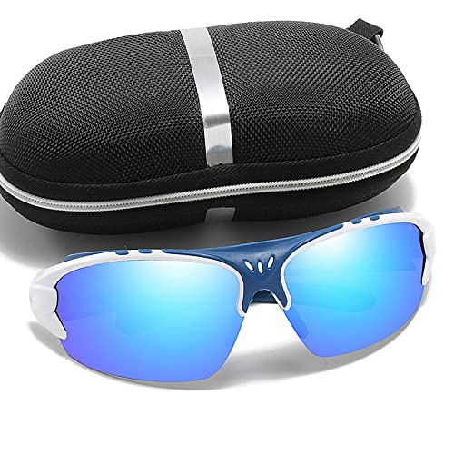 ALJY Gafas De Sol Deportivas, Gafas Deportivas Polarizadas HD, Protección UV400, Gafas De Sol Unisex, Gafas Deportivas para Bicicleta, Correr, Pesca, Golf, Motocicleta