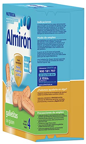 Almirón, Galletas para Bebé Sin Gluten, a partir de 4 Meses, 250g