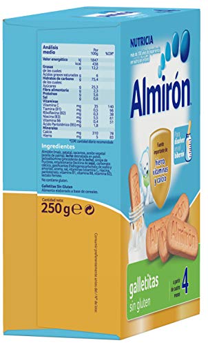 Almirón, Galletas para Bebé Sin Gluten, a partir de 4 Meses, 250g