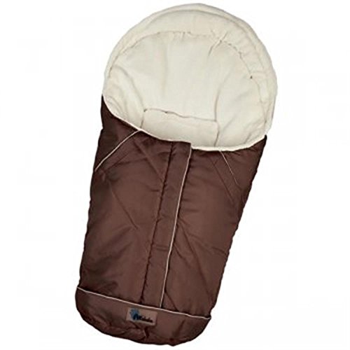 Altabebe Nordic - Saco de invierno para silla de coche, 0-12 meses, color marrón/blanco