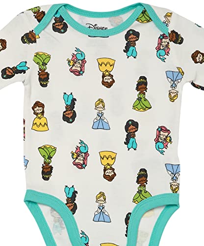 Amazon Essentials Baby Disney Star Wars Marvel Long-Sleeve Bodysuits Body, Deseo de Princesa, 3 Meses, Pack de 5