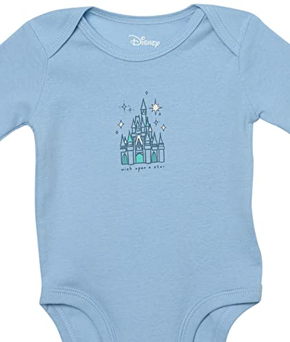 Amazon Essentials Baby Disney Star Wars Marvel Long-Sleeve Bodysuits Body, Deseo de Princesa, 3 Meses, Pack de 5