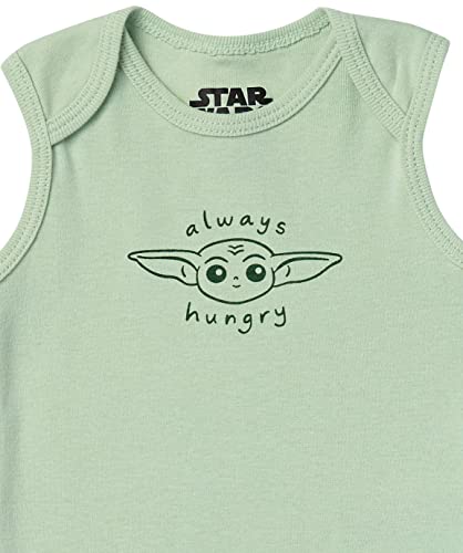 Amazon Essentials Baby Disney Star Wars Marvel Sleeveless Bodysuits Body, Paquete de 6 niño, 9 Meses, Pack de 6