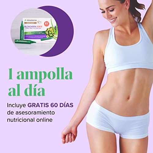 Arkopharma Arkofluido Alcachofa Forte BIO Pack 40 Ampollas, Eliminar Toxinas del Organismo + Asesoramiento Nutricional, Complemento Alimenticio