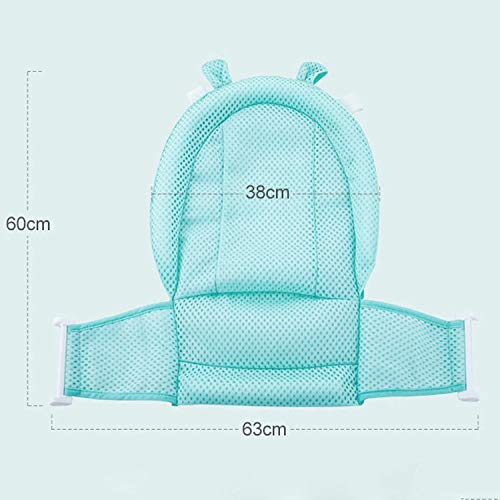 Asiento para bañera de bebé, de malla, para recién nacidos, ajustable y cómoda, antideslizante, superficie de asiento para niños de 0 a 3 años