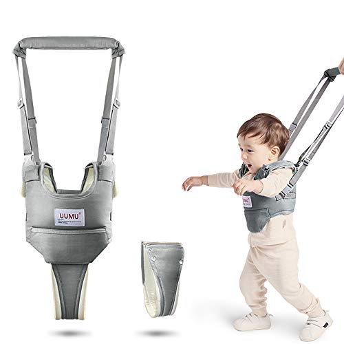 auvstar Bebé Caminar Arnés,Arnés de Seguridad para Caminar, 2in1Andador Arneses Ajustable para Aprender Andar Niños,Niños Andador Anti Perdido Correa Proposito Doble para 6-36 meses (Gris)