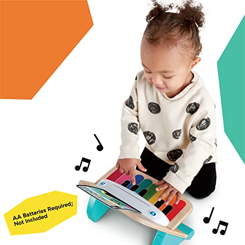 Baby Einstein, Hape Magic Touch Piano, juguete musical de madera, incluye 3 partituras y 6 canciones, a partir de 6 meses