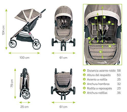 Baby Jogger City Mini 4 - Silla de paseo, color Denim