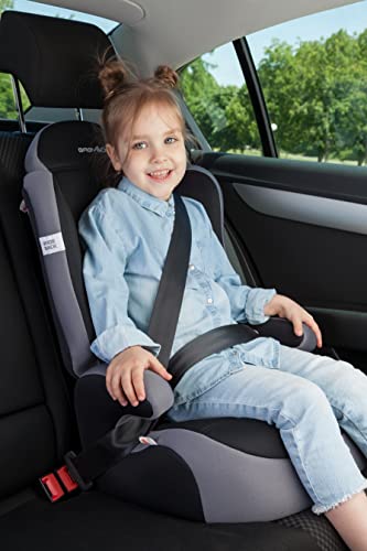 BABYLON silla coche grupo 2-3 Magnet Isofix. Alzador coche niño 15-36 kg (3 a 12 años). Silla coche grupo 2-3 isofix ECE R44/04 Gris