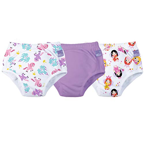 Bambino Mio, pañal de aprendizaje, niña mixto lila, 2-3 años, pack de 3