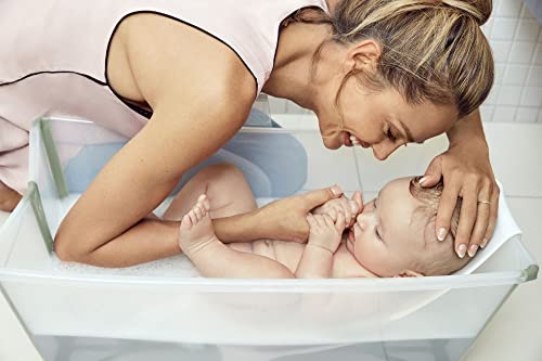 Bañera Stokke Flexi Bath + Soporte recién nacido - TRANSPARENTE & VERDE