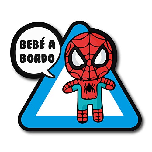 Bebe A Bordo Spiderman Comic Marvel Pegatina Vinyl Sticker Decal Coche AUFKLEBER