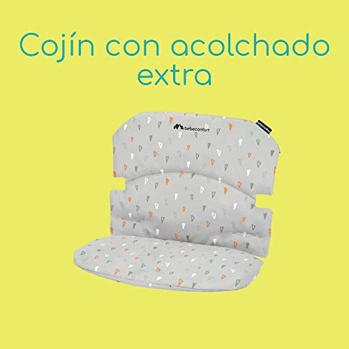 Bebe Confort Cojín de asiento Timba Comfort Cushion, acogedor asiento adecuado para trona de bebé Timba, accesorio para trona para mayor comodidad, desde los 6 meses, color Warm Grey