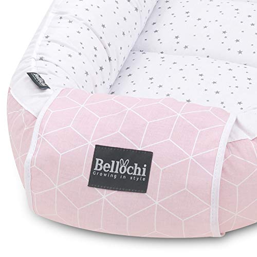 Bellochi Juego 2en1 Saco de dormir para bebé y Nido Bebe Recien Nacido - Reductor de Cuna Nido para Bebe - 100% Algodón - OEKO-TEX Certificado - Aurora