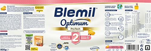 Blemil 2 Optimum ProTech - Leche de continuación en polvo, Desde los 6 Meses, 800g