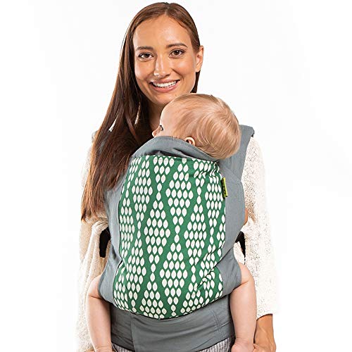 Boba Mochila Portabebés 4GS, Ergonómica y Adaptable con Tejido Ajustable hasta los 20 Kg, 100% Algodón (Verde Organic 4GS)