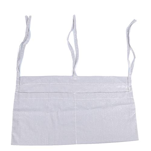 Bolso colgante para cama de bebé, organizador de bolsa de almacenamiento de pañales para cuna infantil Organizador de habitación multiusos Soporte de almacenamiento (49.5cm*28.5cm-gris)