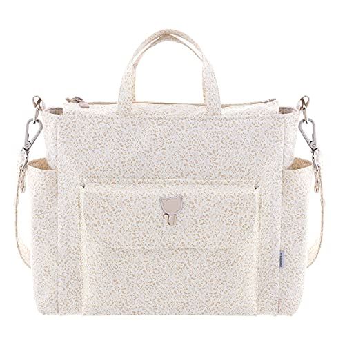 Bolso Maternal Pack Mar Beige 16X43X37 Cm